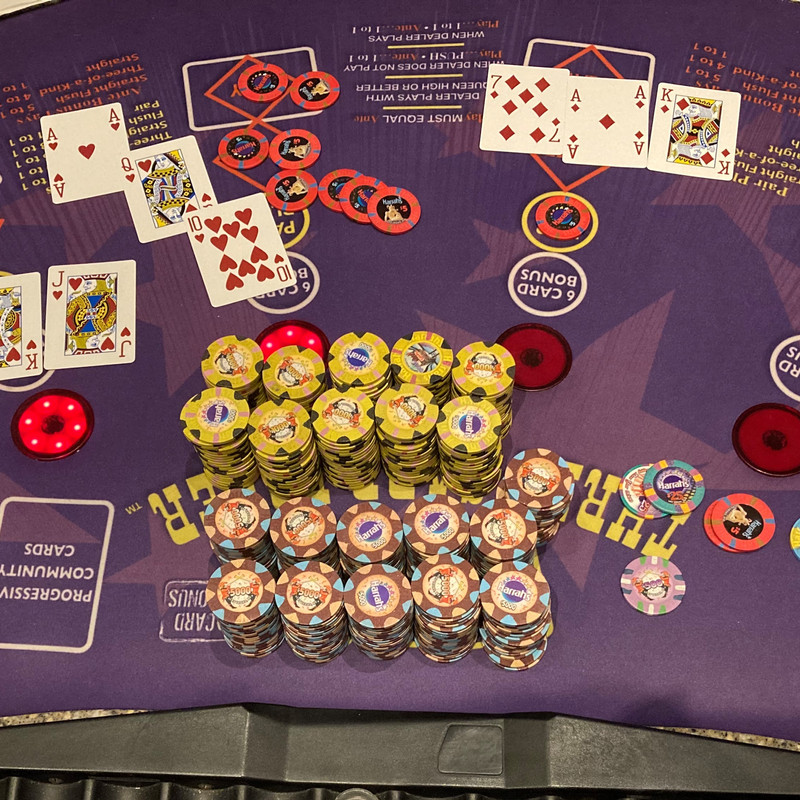 Is there a progressive jackpot in Three Card Poker?