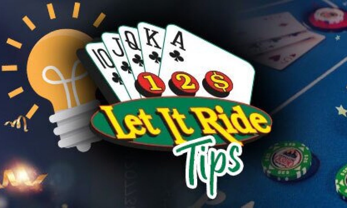 How do you bluff in Let It Ride without showing it?