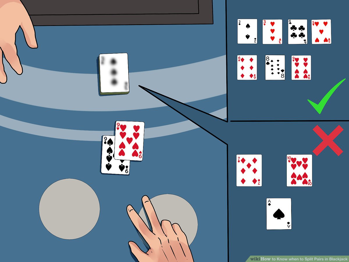 How to split pairs in blackjack?