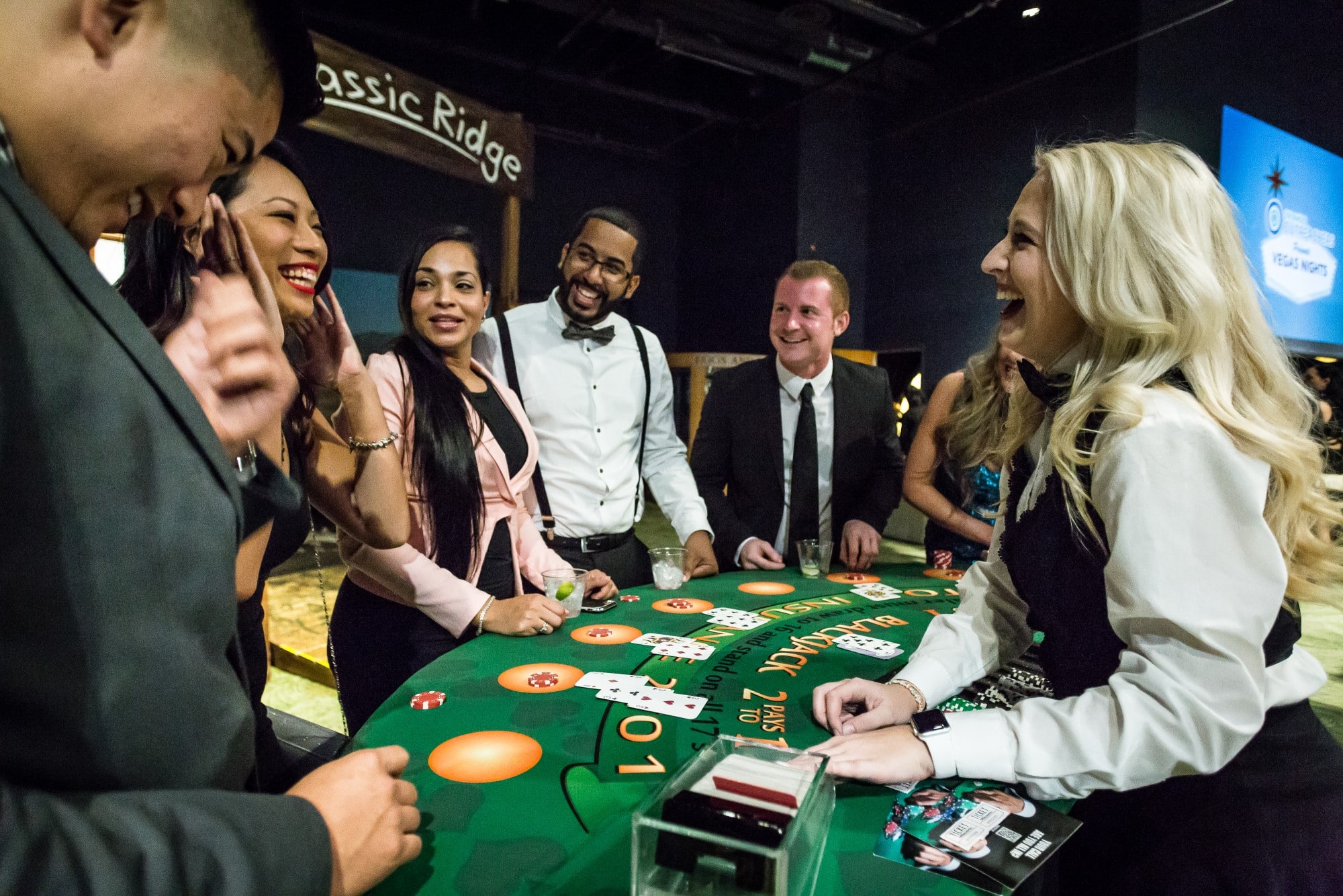 How to play blackjack at a corporate event?