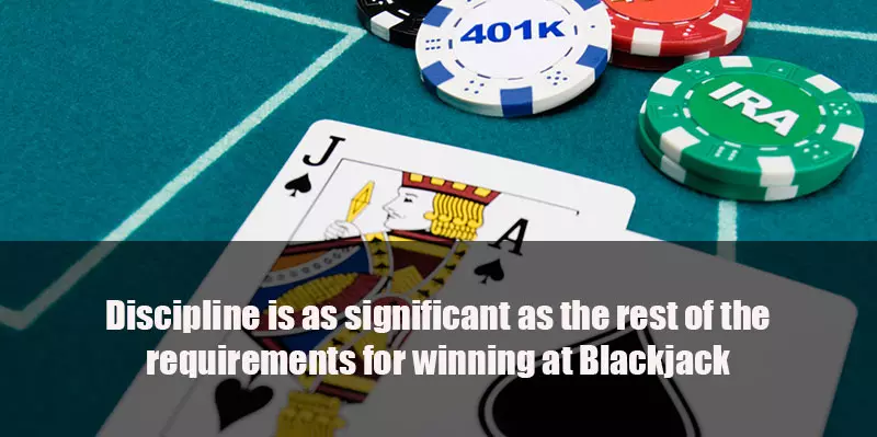 What's the role of self-control in blackjack?