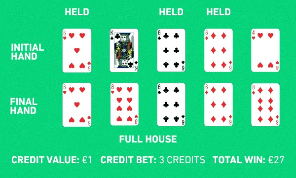 How do I identify a winning hand in Video Poker?